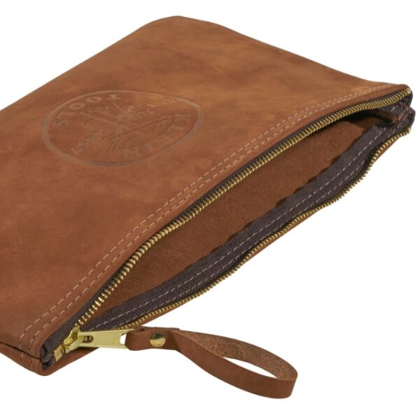 Klein 5139L 12-1/2" Top-Grain Leather  Zipper Bag