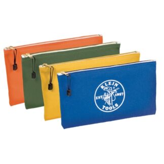 Klein 5140 Olive/Orange/Blue/Yellow Canvas Tool Pouches 4-Pack