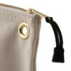 Klein 5539LNAT 18 x 8 x 3-12 Large Natural Canvas Tool Pouch with Zipper (3) Klein 5539LNAT 18" x 8" x 3-1/2" Large Natural Canvas Tool Pouch with Zipper