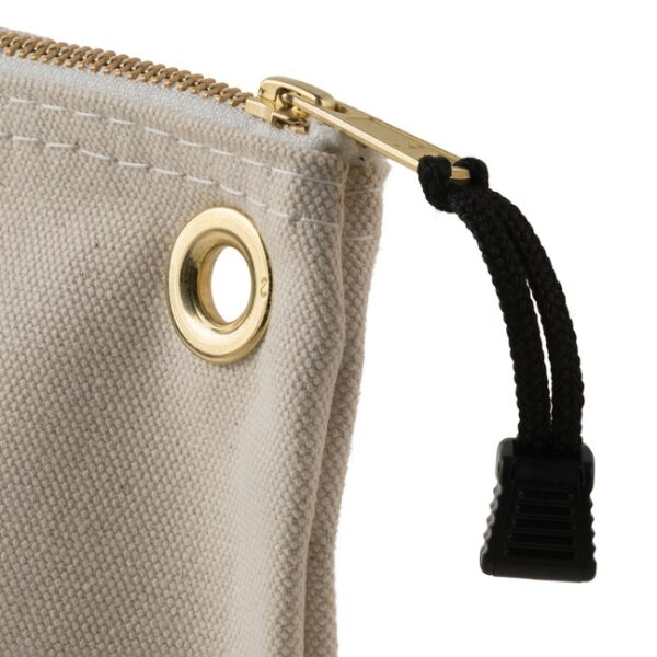 Klein 5539LNAT 18 x 8 x 3-12 Large Natural Canvas Tool Pouch with Zipper (3) Klein 5539LNAT 18" x 8" x 3-1/2" Large Natural Canvas Tool Pouch with Zipper