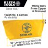 Klein 5539LCPAK 18" x 8" x 3-1/2" Large Assorted Canvas Tool Pouches 3-Pack