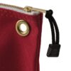 Klein 5539RED 10" x 8" x 3-1/2" Red Canvas Tool Pouch with Zipper