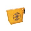 Klein 5539YEL 10 x 8 x 3-12 Yellow Canvas Tool Pouch with Zipper (2) Klein 5539YEL 10" x 8" x 3-1/2" Yellow Canvas Tool Pouch with Zipper
