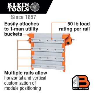 Klein BC100WA BUCKET WORK CENTER One-Man Wall Assembly Rail System (1)