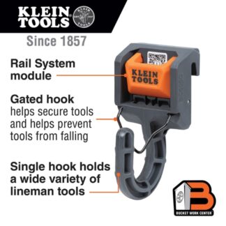 Klein BC506C BUCKET WORK CENTER Closed Hook Module, Rail System (1)