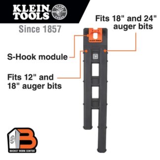 Klein BC507S BUCKET WORK CENTER Auger Bit Storage Module, S-Hook System (1)