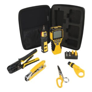 Klein VDV001819 VDV Apprentice Cable Installation Kit with Scout Pro 3, 6-Piece