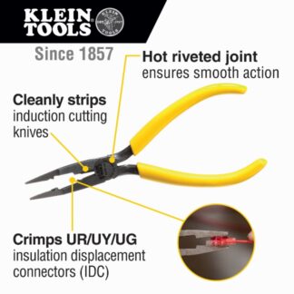 Klein VDV026-049 7 Connector Crimping Needle Nose Pliers (1)