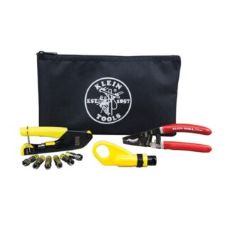 Klein VDV026-211 Coax Cable Installation Kit with Zipper Pouch