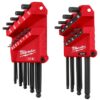 Milwaukee 48-22-2187 SAE/Metric Ball End L-Key Set 22-Piece
