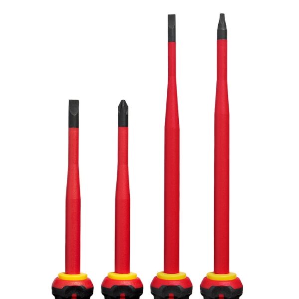 Milwaukee 48-22-2219 1000V Insulated Slim Tip Screwdriver Set 4-Piece