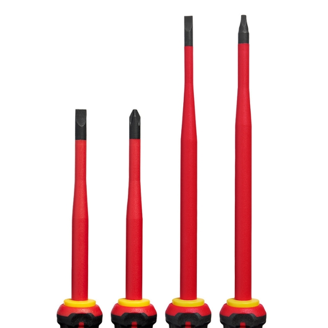Milwaukee 48222219 1000V Insulated Slim Tip Screwdriver Set 4Piece