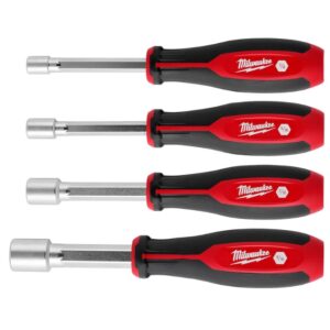 Milwaukee 48-22-2444 HOLLOWCORE SAE Nut Driver Set 4-Piece