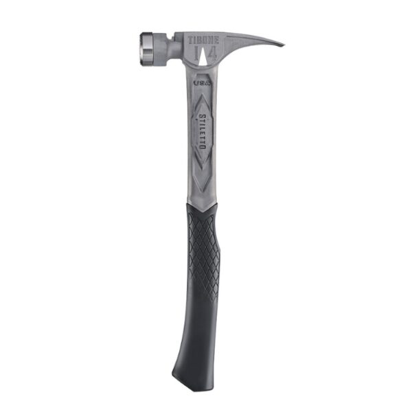 Stiletto TIB14RMC TIBONE 14oz Milled Face Curved Handle Titanium Framing Hammer