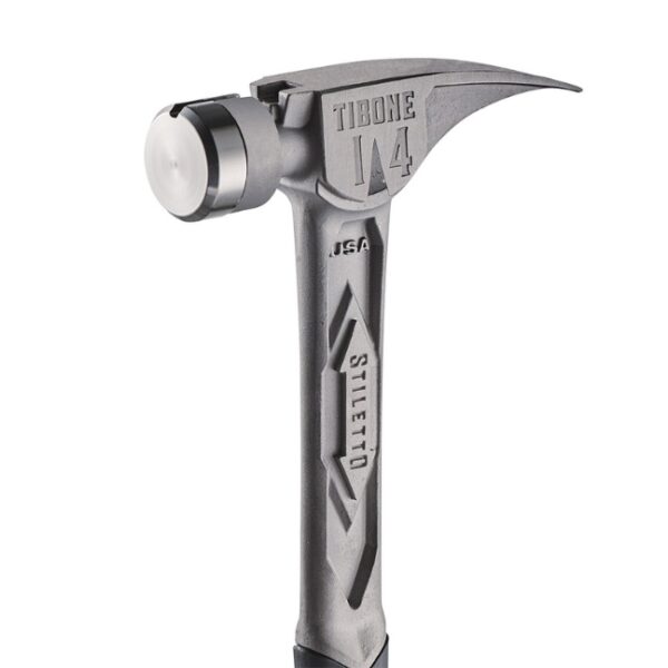 Stiletto TIB14RSC TIBONE 14oz Smooth Face Curved Handle Titanium Framing Hammer