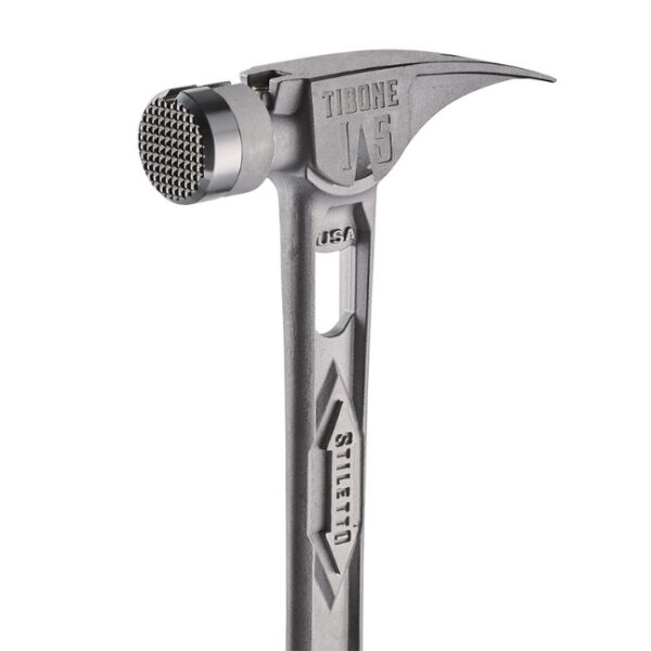 Stiletto TIB15MC TIBONE 15oz Milled Face Curved Handle Titanium Framing Hammer