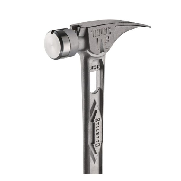 Stiletto TIB15SC TIBONE 15oz Smooth Face Curved Handle Titanium Framing Hammer