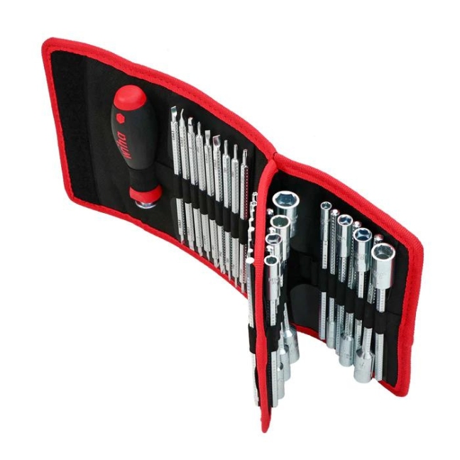 Wiha 28188 SoftFinish DRIVE-LOC VI Wallet Set 32-Piece - BC Fasteners ...