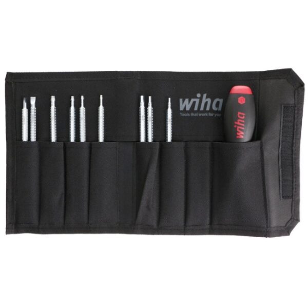 Wiha 28199 DRIVE-LOC VI Combination Double-Ended Screwdriver Blade Set 10-Piece