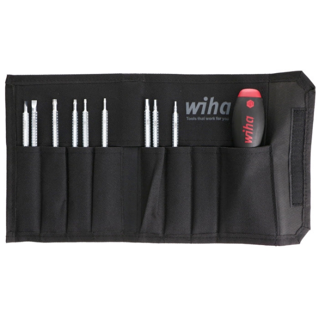 Wiha 28199 DRIVELOC VI Combination DoubleEnded Screwdriver Blade Set