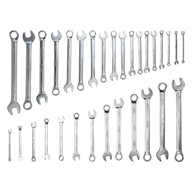 Wiha 30492 SAE and Metric Combination Wrench Set 31Piece BC