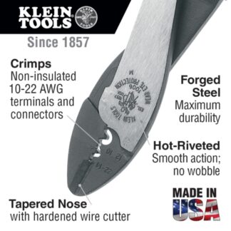 Klein 1006 Crimping and Cutting Tool for Non-Insulated Terminals (1)