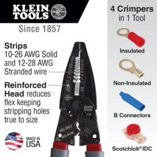 Klein 1019 KLEIN-KURVE Wire Stripper / Crimper / Cutter Multi-Tool