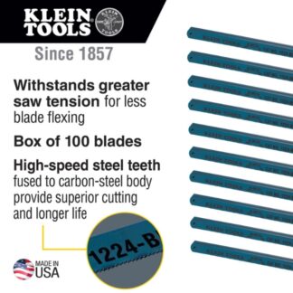 Klein 1224BI 12" 24 TPI Bi-Metal Blade 100-Pack
