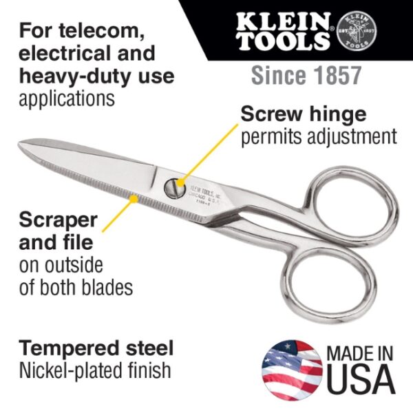 Klein 2100-5 5-1/4" Electrician's Scissors