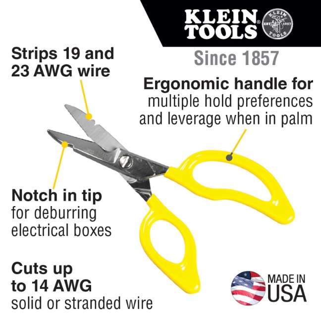 Klein 26001 AllPurpose Electrician's Scissors BC Fasteners & Tools