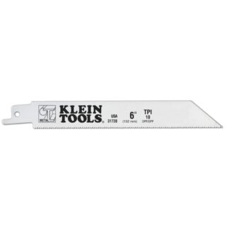 Klein 31728 6" 18 TPI Reciprocating Saw Blade 5-Pack