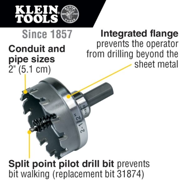 Klein 31870 2-1/2" Carbide Hole Cutter