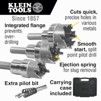 Klein 31872 Carbide Hole Cutter Kit 4-Piece