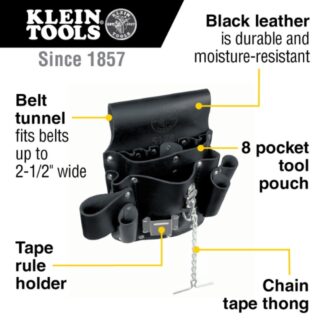 Klein 5178 Tunnel Loop 8-Pocket Tool Pouch (1)