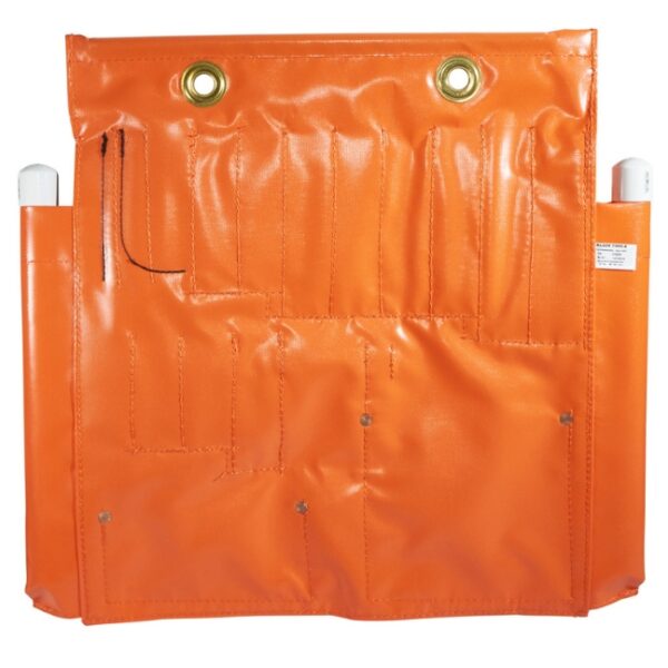 Klein 51829 Aerial Apron (2) Klein 51829 Hi-Viz Orange Vinyl Aerial Apron