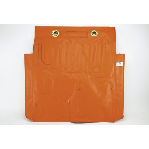 Klein 51829M Aerial Apron with Magnet (1) Klein 51829M Hi-Viz Orange Vinyl Aerial Apron with Magnet
