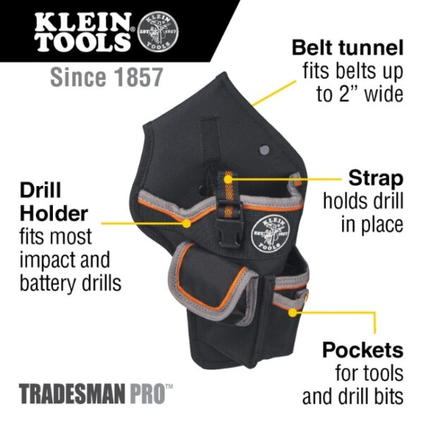 Klein 5183 TRADESMAN PRO Drill Pouch