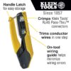 Klein VDV226-005 Compact Data Cable Crimping Tool for PASS-THRU Connectors
