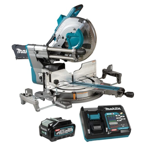 Makita LS003GM102 40V MAX XGT 12" Brushless Dual Compound Sliding Mitre Saw with AWS Kit