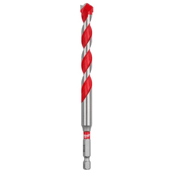 Milwaukee 48-20-9025 SHOCKWAVE IMPACT DUTY 716 x 4 x 6 Carbide Hammer Drill Bit Milwaukee 48-20-9025 SHOCKWAVE IMPACT DUTY 7/16" x 4" x 6" Carbide Hammer Drill Bit