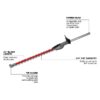 Milwaukee 49-16-2796 M18 FUEL QUIK-LOK Hedge Trimmer Attachment