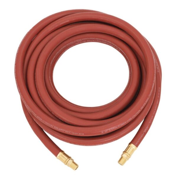 Jet 408185 1/2"x25' Rubber Air Hose