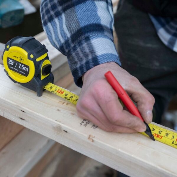 Jet 775979 JLTM-425SM 25ft7.5m Autolock SAEMetric Tape Measure with Magnetic Hook Jet 775979 JLTM-425SM 25ft/7.5m Autolock SAE/Metric Tape Measure with Magnetic Hook