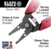Klein 11049 Wire StripperCutter for 8-16 AWG Stranded Wire (3) Klein 11049 Wire Stripper/Cutter for 8-16 AWG Stranded Wire