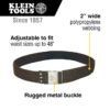 Klein 5225 Adjustable PolyWeb Tool Belt