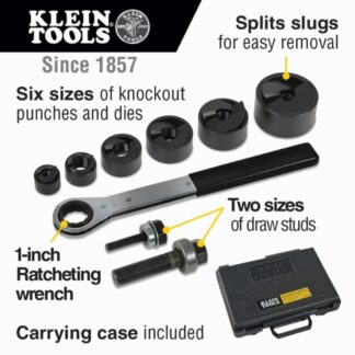 Klein 53732SEN Knockout Punch Set with Wrench (1)