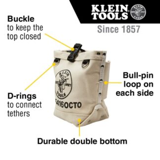 Klein 5416OCTO 5 x 5 x 9 Bull-Pin and Bolt Pouch with Loop Connect (1)