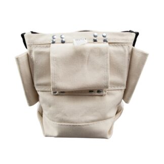 Klein 5416TBR 5 x 10 x 9 Bolt Retention Canvas Tool Pouch with Tunnel Loop (2)
