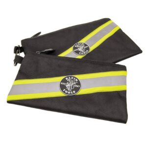 Klein 55599 TRADESMAN PRO Hi-Viz Zipper Bags 2-Pack