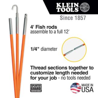 Klein 56312 12ft Lo-Flex Fish Rod Set (1)